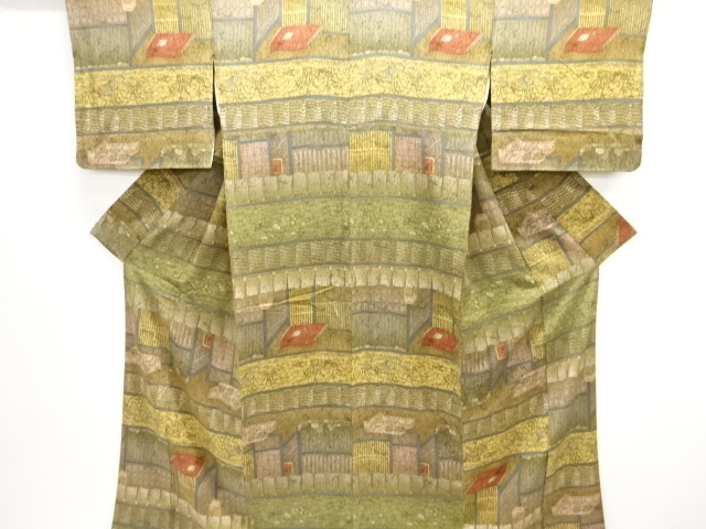 茶屋模様小紋着物